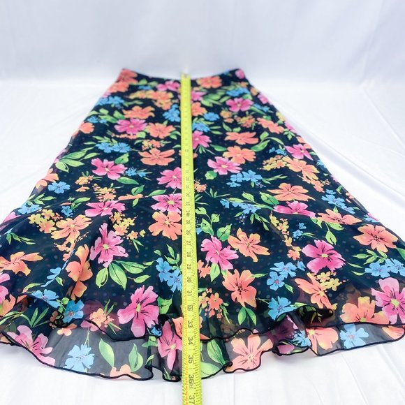 White Stag Reversible Skirt Spring Floral Polka-Dot Comfy Light Weight Womens - Picture 9 of 11